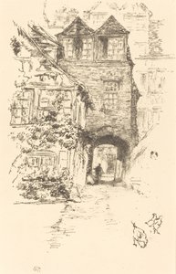 La Maison du Prêtre, Rouen - James Abbott McNeill Whistler