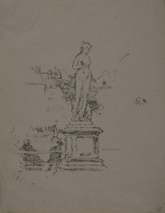 La Statue, Jardins du Luxembourg - James Abbott McNeill Whistler