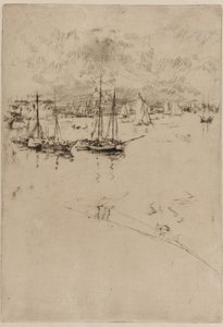 Le bateau à vapeur, Venise - James Abbott McNeill Whistler