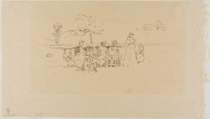 La terrasse, Luxembourg - James Abbott McNeill Whistler