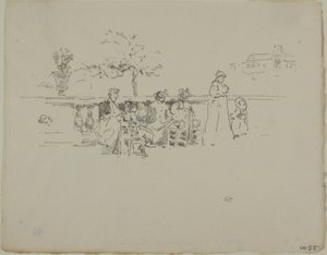 La terrasse, Luxembourg - James Abbott McNeill Whistler