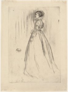 La robe de velours (Mme Leyland) - James Abbott McNeill Whistler
