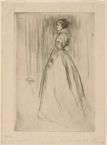 La robe de velours (Mme Leyland) - James Abbott McNeill Whistler
