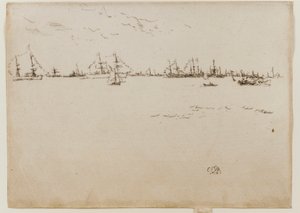 Navires de troupe - James Abbott McNeill Whistler