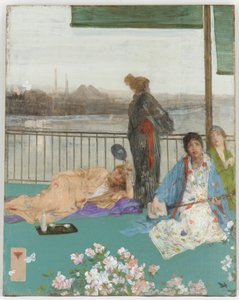 Variations de couleur chair et vert - Le Balcon - James Abbott McNeill Whistler