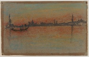 Venise : Coucher de soleil sur le port