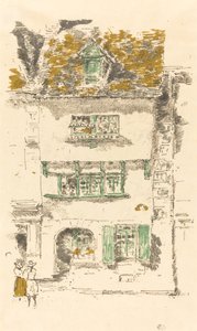 Maison Jaune, Lannion - James Abbott McNeill Whistler