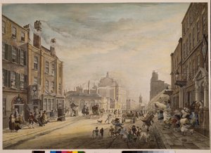 Vue vers Hanover Square montrant Holles Street, Londres, 1773-1791 - James Miller