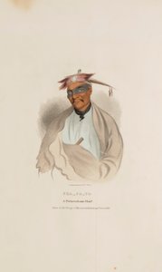 CHA-CO-TO, un chef de Pottowattomie, extrait du Portfolio autochtone - James Otto Lewis