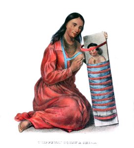 Femme et enfant Chippeway (Ojibwe) - James Otto Lewis