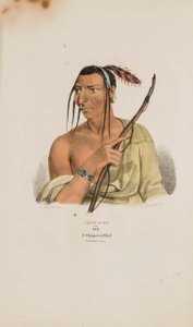 JACK-O-PA ou les Six ; un chef Chippeway, tiré du Portfolio autochtone