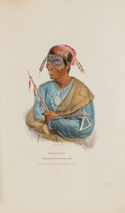 ME-NO-QUET ; un chef distingué de Pottowattomie, extrait du Portfolio autochtone - James Otto Lewis