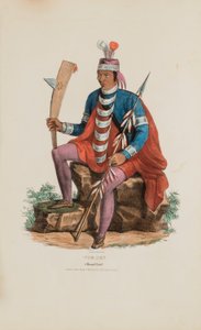 RICHARDVILLE ; Un chef des Miamis, tiré du Portfolio autochtone - James Otto Lewis