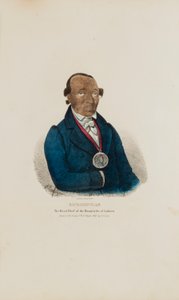 RICHARDVILLE ; le chef de la tribu des Indiens Miami, tiré de The Aboriginal Portfolio - James Otto Lewis