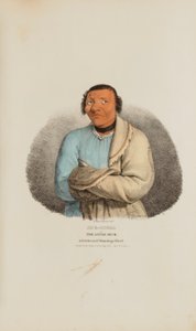 SHE-SHEBA ou le petit canard ; un célèbre chef Winnebago, tiré du Portfolio autochtone - James Otto Lewis