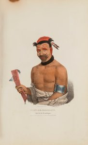 WADT-HE-DOO-KAANA ; chef des Winnebagoes, extrait du Portfolio autochtone
