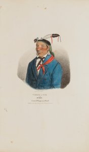 WEESH-CUB ou le Doux ; un chef Chippeway connu, tiré du Portefeuille autochtone