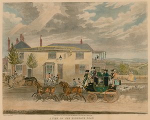 Vue de la route de Highgate - James Pollard