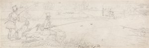 Pêche au fond près de Totten Mill - James Pollard