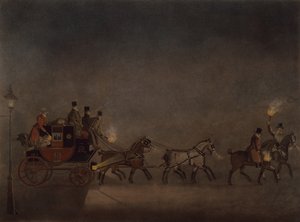 Diligence dans le brouillard - James Pollard
