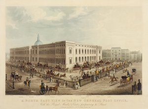 Vue nord-est du nouveau bureau de poste général, 1829 - James Pollard