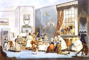 Passagers de la diligence au petit déjeuner - James Pollard