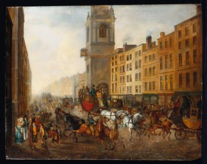 Le carrosse de Londres à Brighton à Cheapside, 18 juillet 1831 - James Pollard