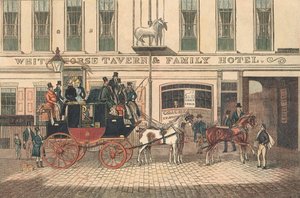 White Horse Tavern and Hotel, Fetter Lane, Londres - James Pollard