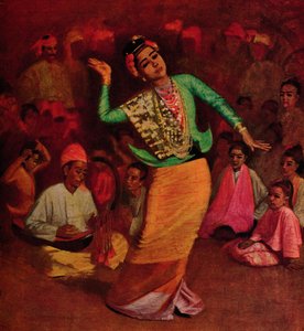 Une danseuse birmane - James Raeburn Middleton