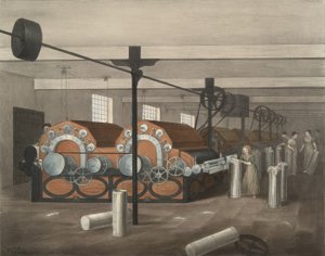 Carding, Progrès du coton n° 4, pub. 1840 - James Richard Barfoot