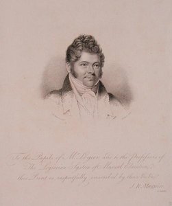 Portrait de Johann Bernhard Logier (1777-1846) gravé par H. Meyer - James Robert (after) Maguire