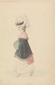Une femme à la mode en tenue de marche - James Roberts