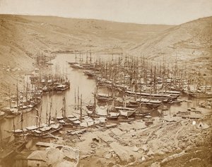 Port de Balaklava, vue vers le nord, 1856 - James Robertson