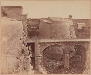 Pont à la Porta Reale, Malte, vers 1856 - James Robertson