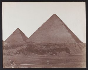 Égypte. Gizeh. Pyramides de Khéops et de Khéphren - James Robertson