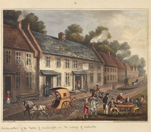 Quartier général du duc de Wellington dans le village de Waterloo, de 