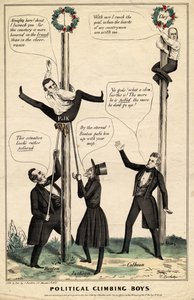 Garçons grimpeurs politiques, publié par J Baillie, H Bucholzer, New York, 1844 - James S. Baillie