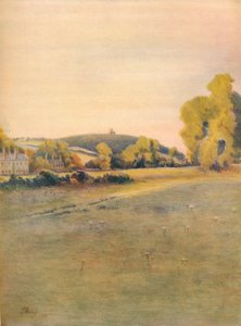 La chapelle de Sainte-Marthe, depuis Shalford Common, 1911 - James S Ogilvy