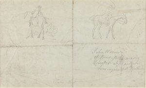 Cavaliers montés [verso] - James Seymour
