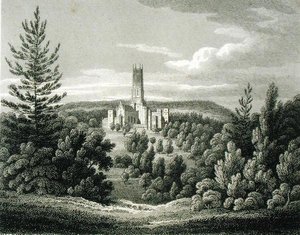 Abbaye de Fonthill depuis le Phare - James Storer