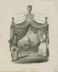 Cathédrale de Lichfield - Vue sud-ouest : gravure - James Storer