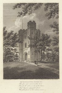 Robert Bloomfield, poète : La Tour triangulaire, Shooters Hill (gravure) - James Storer