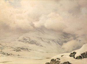 Un monde de neige et de nuages