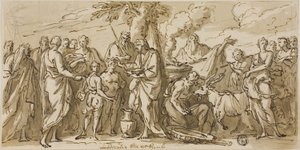 Lupercalia (recto), et Esquisses de Figures (verso) - James Thornhill