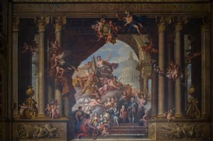 Le mur ouest de la salle peinte, vers 1707-27 - James Thornhill