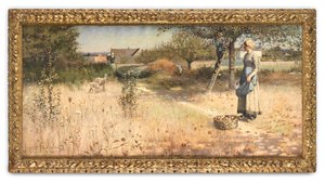 La récolte des pommes, Barbizon - James Thwaite Irving