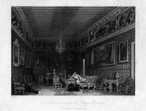 Chambre de Lord Byron au Palazzo Mocenigo, Venise, Italie, XIXe siècle
