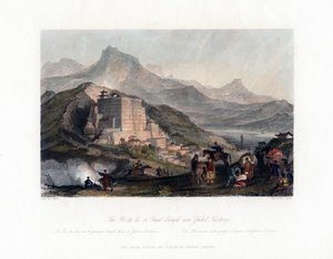 Le Poo Ta La, ou Grand Temple près de Zhehol, Tartarie, Chine, c. 1840 - James Tingle