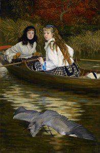 Sur la Tamise, un héron