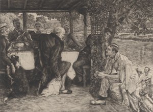 La parabole du fils prodigue, No. IV: Le veau gras, 1882 - James Tissot
